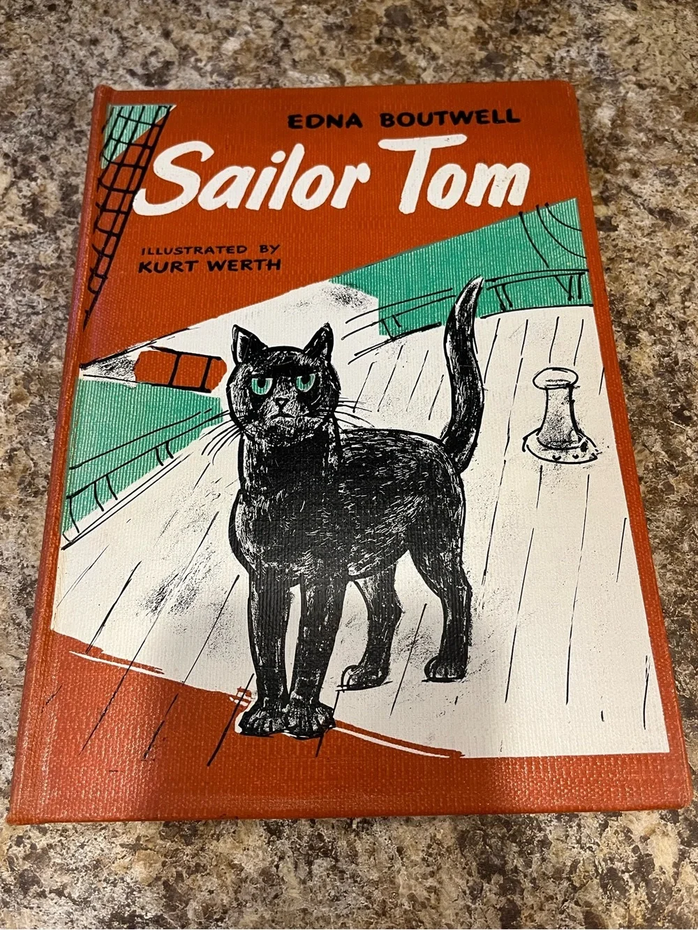 Sailor Tom Illustrated Hardcover Book 1960 First Edition— Edna Boutwell